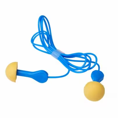 Tappi Per Le Orecchie Riutilizzabili Wolfcraft Con Cordino - Riduzione Rumore 21 DB, Materiale Morbido, Taglia Unica, Conformi EN 352-2